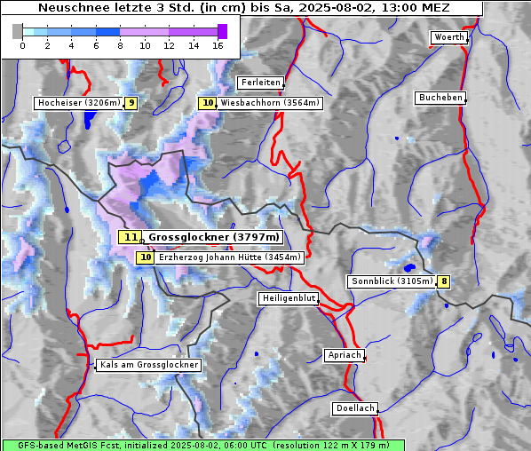 Neuschnee, 2. 8. 2025