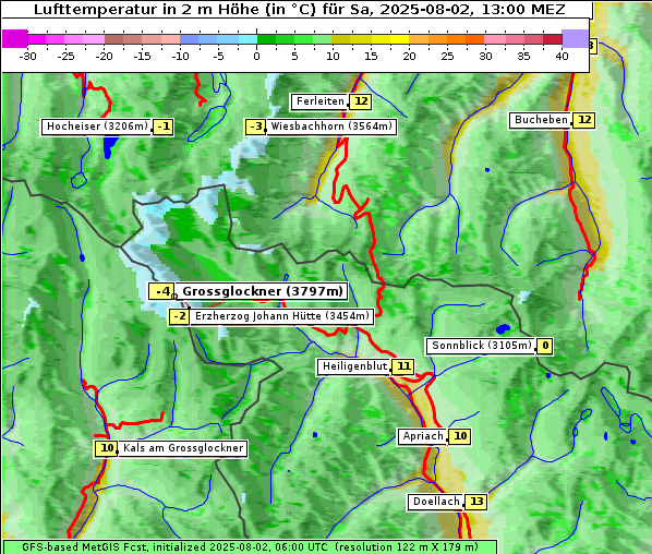 Temperatur, 2. 8. 2025