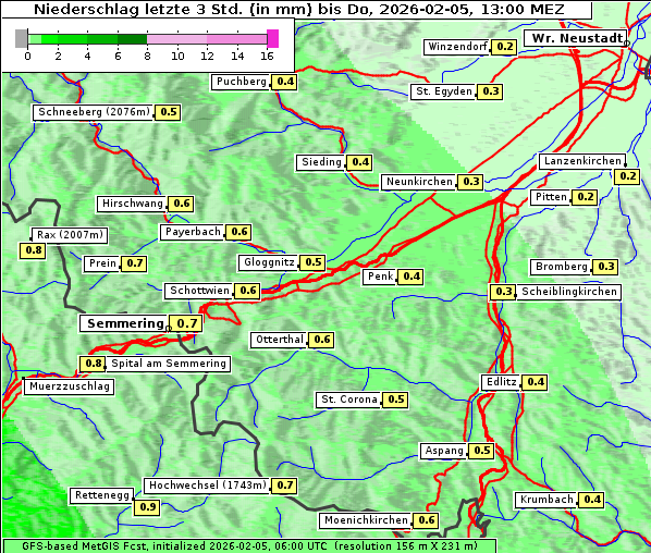 Niederschlag, 5. 2. 2026