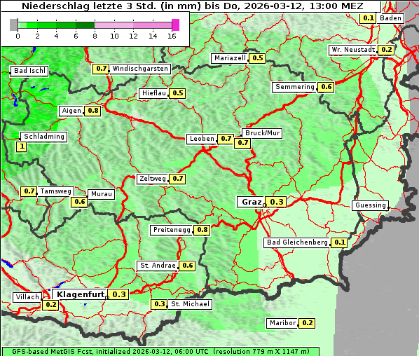 Niederschlag, 12. 3. 2026