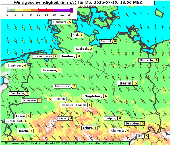 Wind, 10. 7. 2025