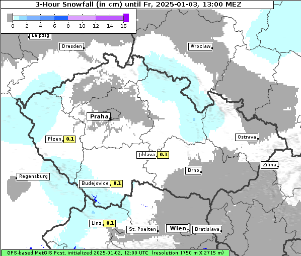 Neuschnee, 3. 1. 2025