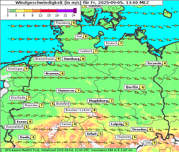 Wind, 5. 9. 2025
