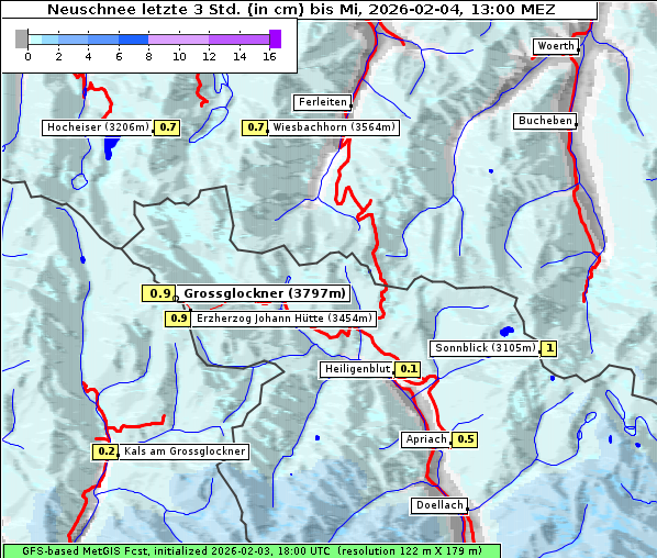 Neuschnee, 4. 2. 2026