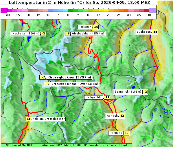 Temperatur, 5. 4. 2026