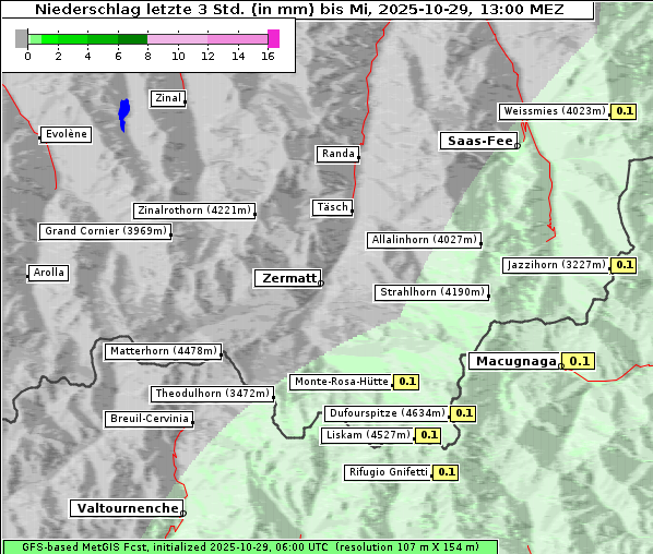 Niederschlag, 29. 10. 2025