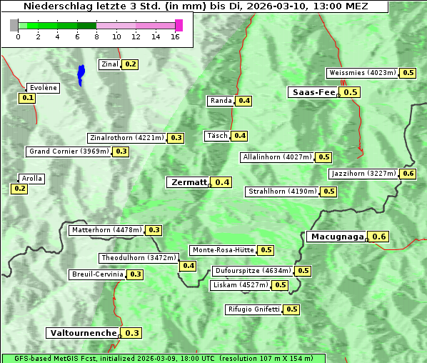 Niederschlag, 10. 3. 2026