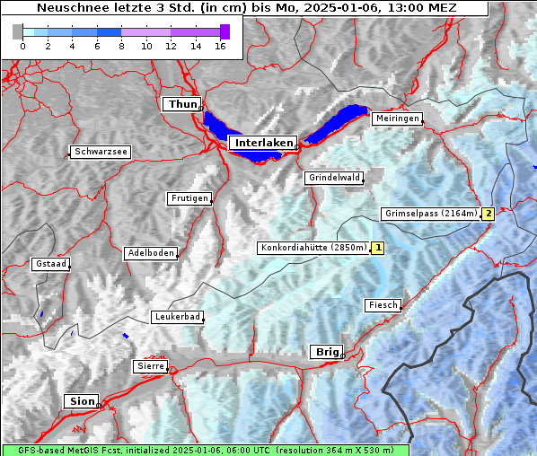 Neuschnee, 6. 1. 2025