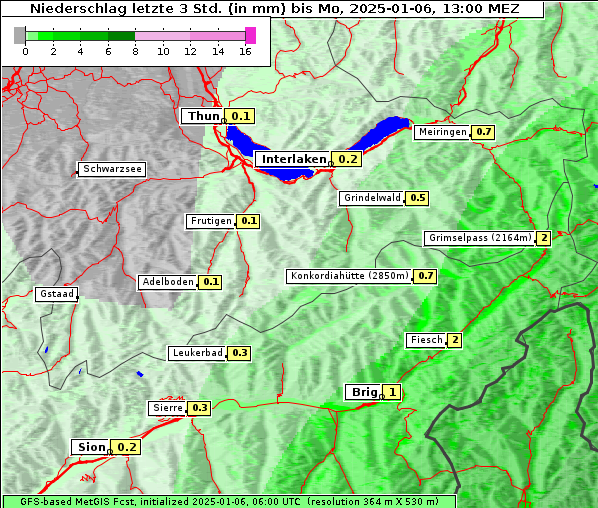 Niederschlag, 6. 1. 2025