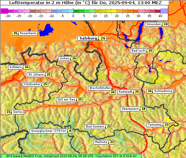 Temperatur, 4. 9. 2025