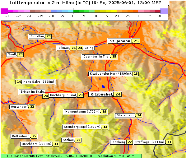 Temperatur, 1. 6. 2025