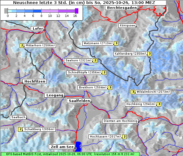 Neuschnee, 26. 10. 2025