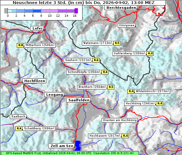 Neuschnee, 2. 4. 2026