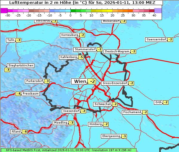 Temperatur, 11. 1. 2026