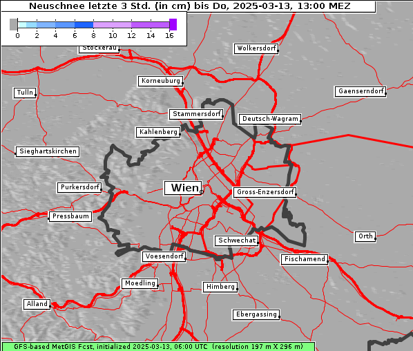 Neuschnee, 13. 3. 2025