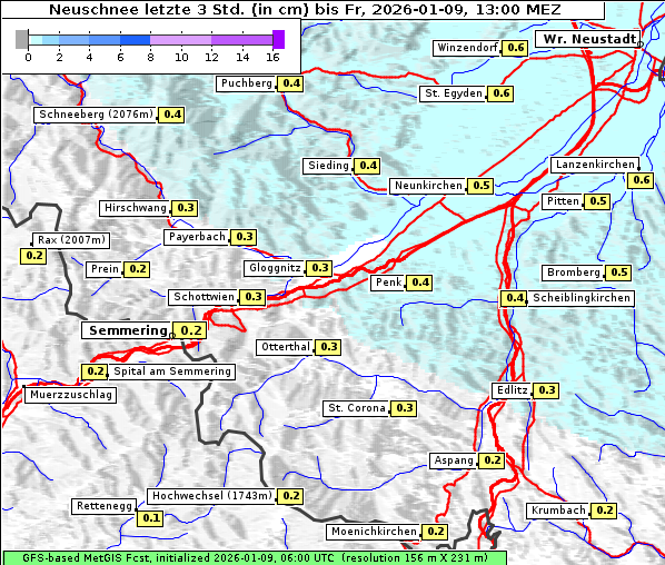 Neuschnee, 9. 1. 2026
