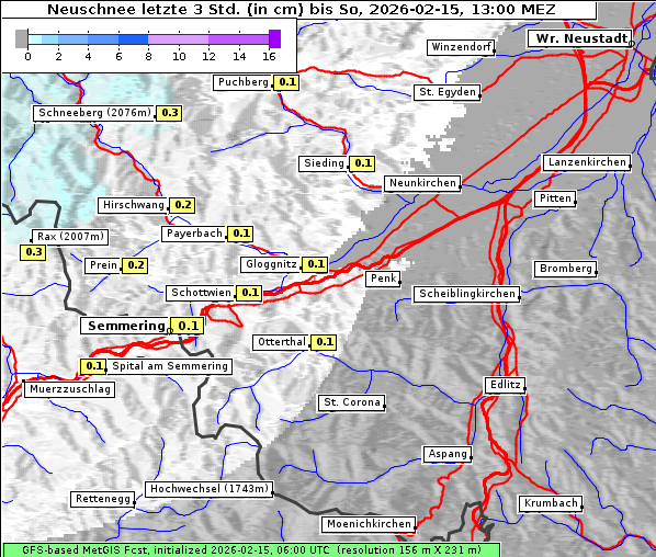 Neuschnee, 15. 2. 2026
