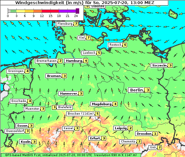 Wind, 20. 7. 2025