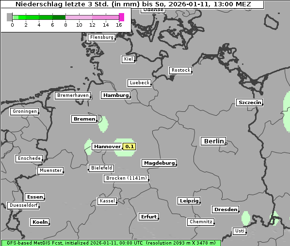 Niederschlag, 11. 1. 2026