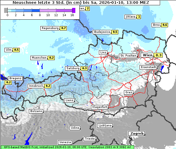 Neuschnee, 10. 1. 2026