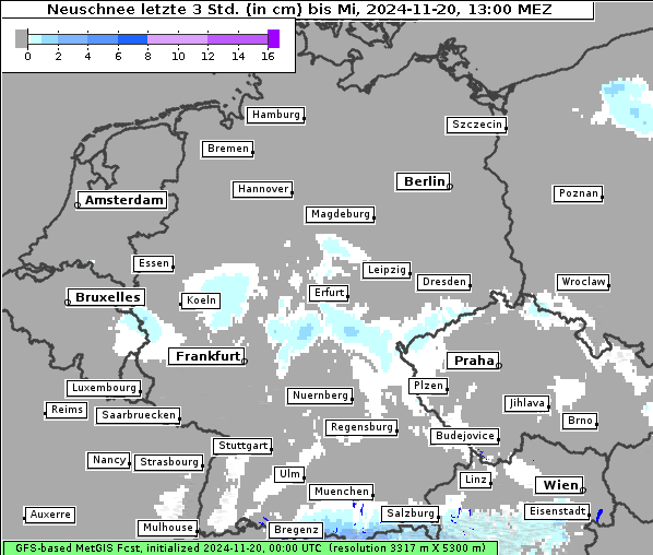 Neuschnee, 20. 11. 2024