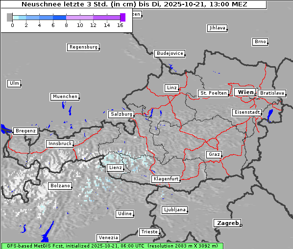 Neuschnee, 21. 10. 2025