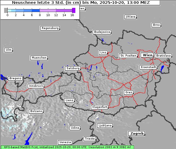 Neuschnee, 20. 10. 2025