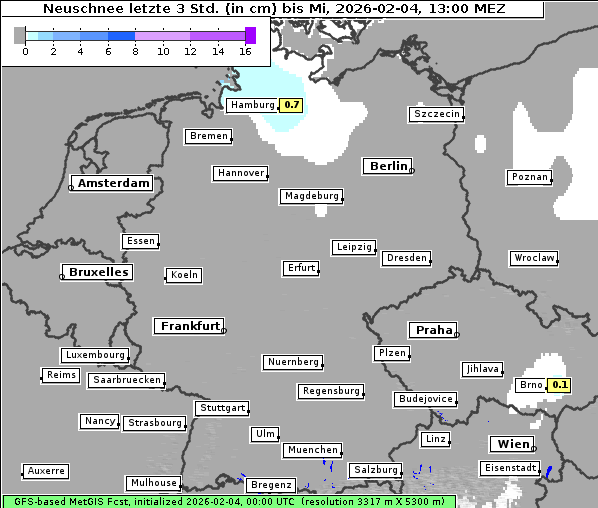 Neuschnee, 4. 2. 2026