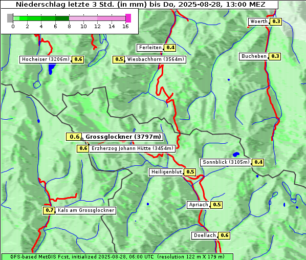 Niederschlag, 28. 8. 2025