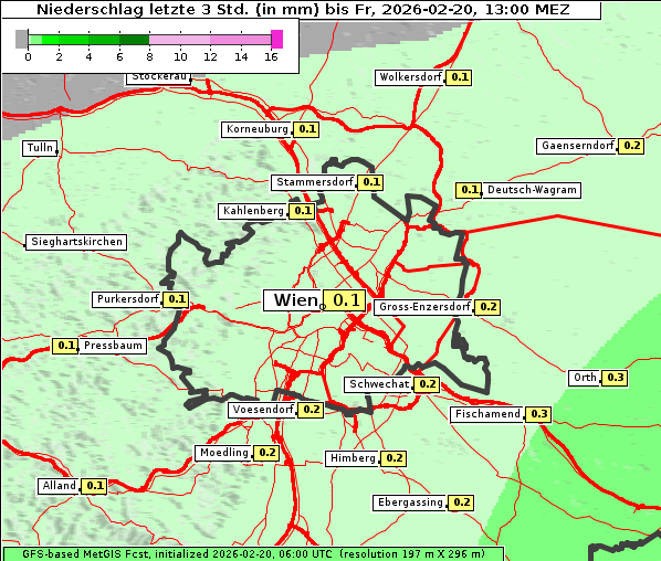 Niederschlag, 20. 2. 2026
