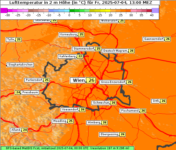 Temperatur, 4. 7. 2025
