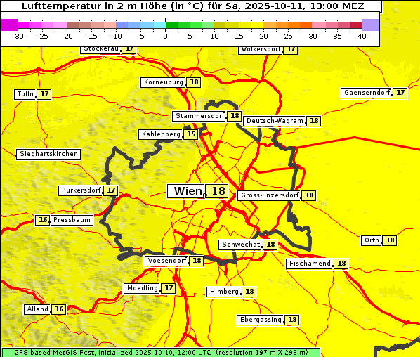 Temperatur, 11. 10. 2025