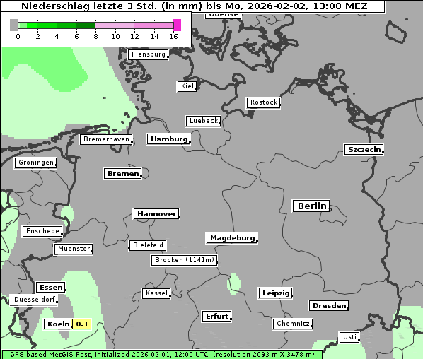 Niederschlag, 2. 2. 2026
