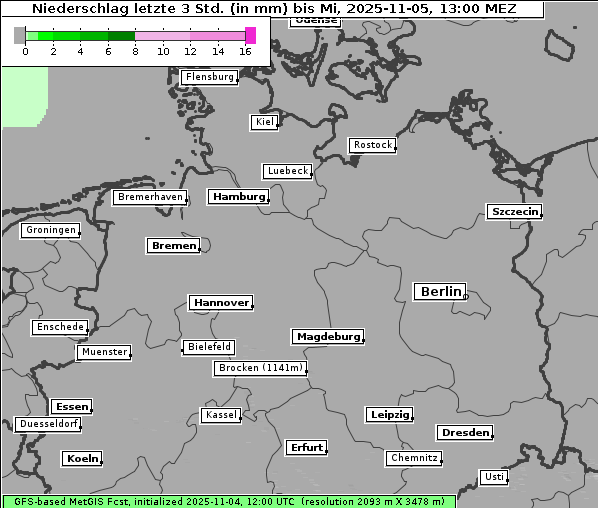 Niederschlag, 5. 11. 2025