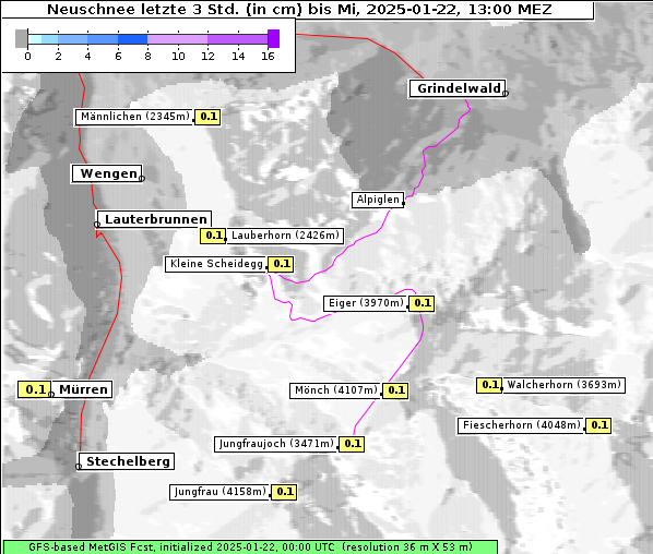 Neuschnee, 22. 1. 2025