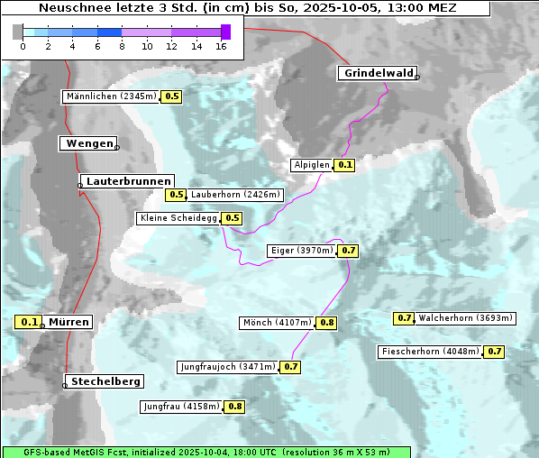 Neuschnee, 5. 10. 2025