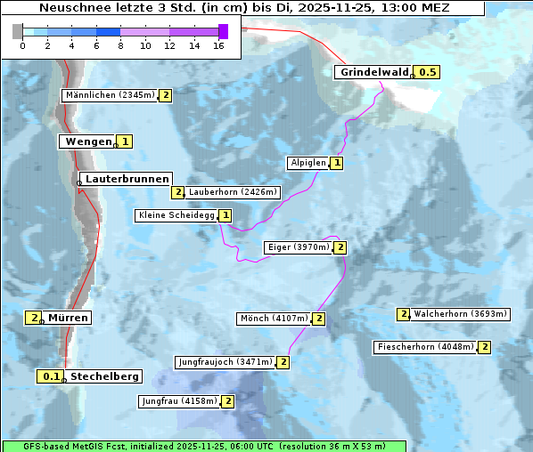 Neuschnee, 25. 11. 2025