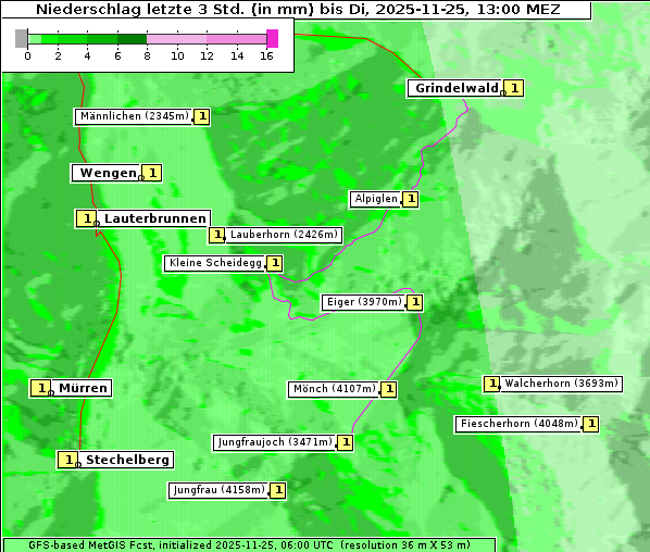 Niederschlag, 25. 11. 2025