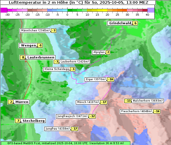 Temperatur, 5. 10. 2025
