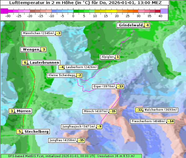 Temperatur, 1. 1. 2026