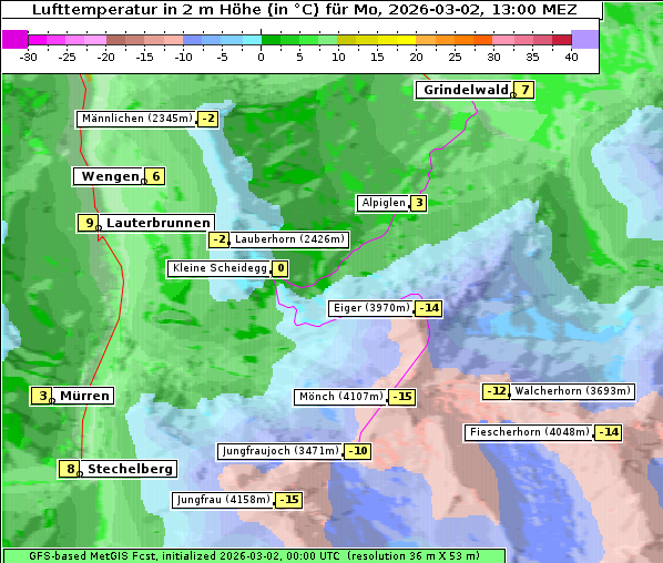 Temperatur, 2. 3. 2026