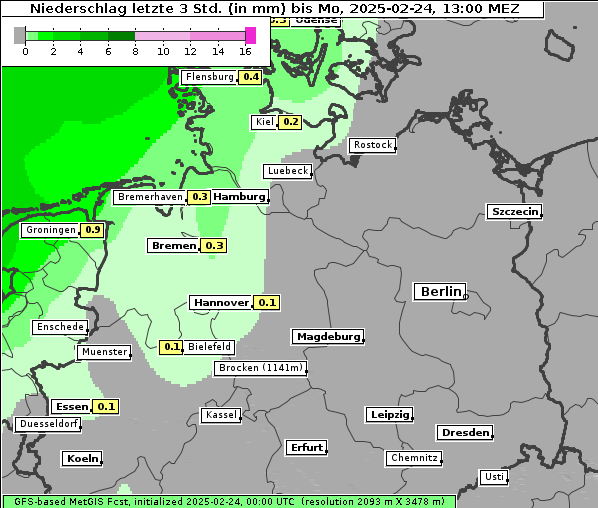 Niederschlag, 24. 2. 2025