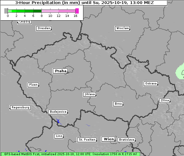 Niederschlag, 19. 10. 2025