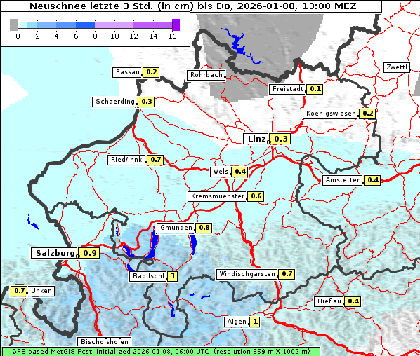 Neuschnee, 8. 1. 2026