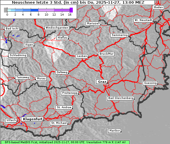 Neuschnee, 27. 11. 2025