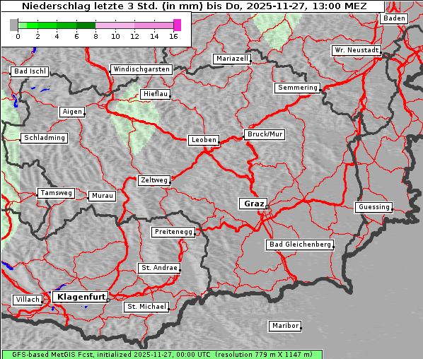 Niederschlag, 27. 11. 2025