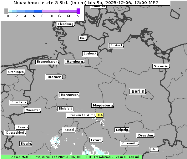 Neuschnee, 6. 12. 2025