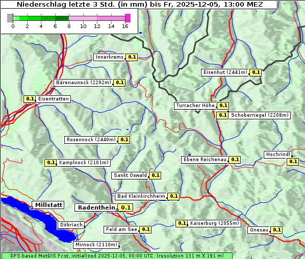 Niederschlag, 5. 12. 2025