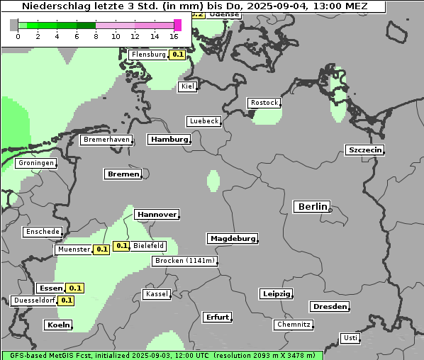 Niederschlag, 4. 9. 2025