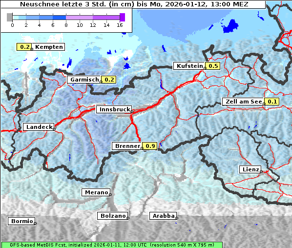 Neuschnee, 12. 1. 2026